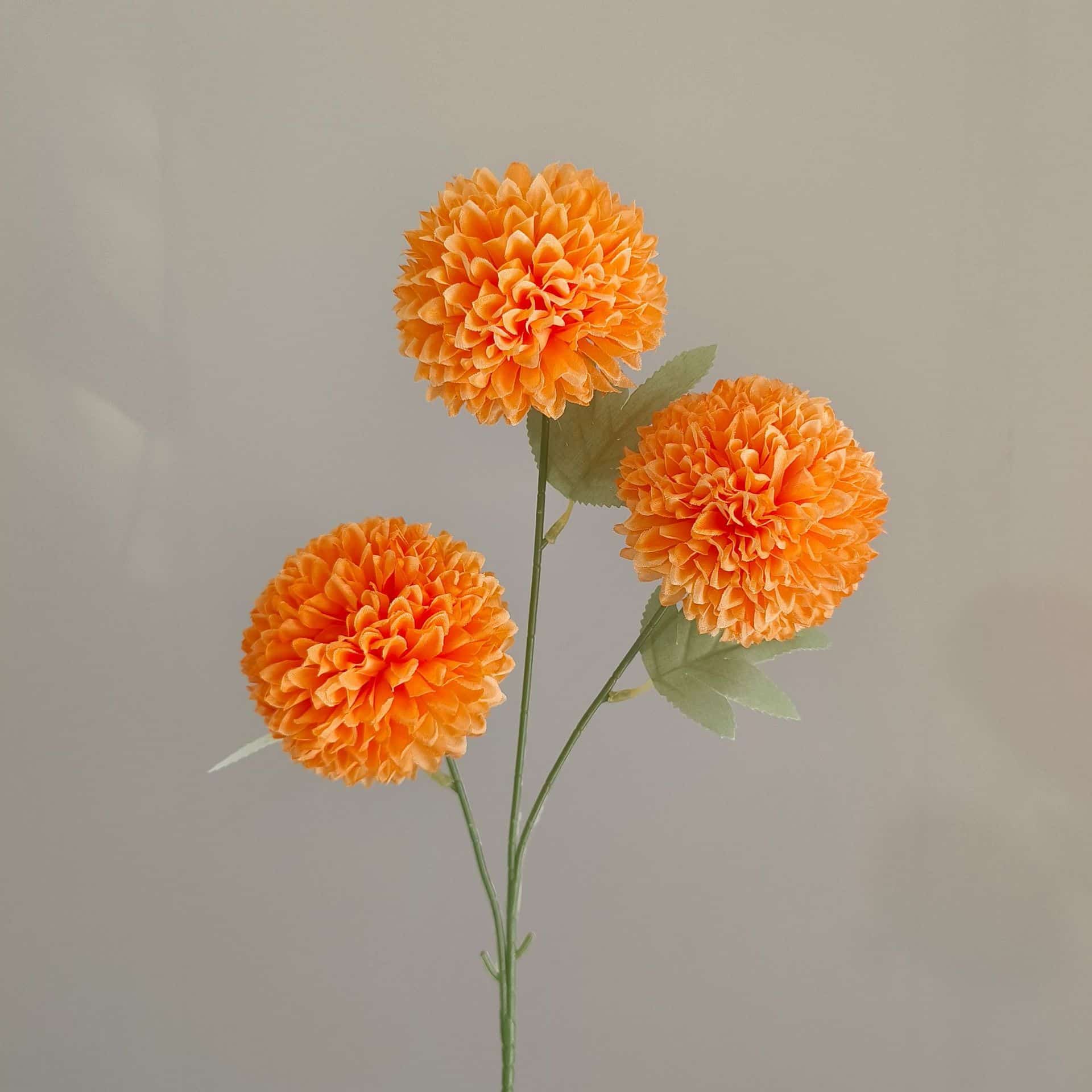 Yellow orange artificial flowers wedding flowers faux yellow flowers 