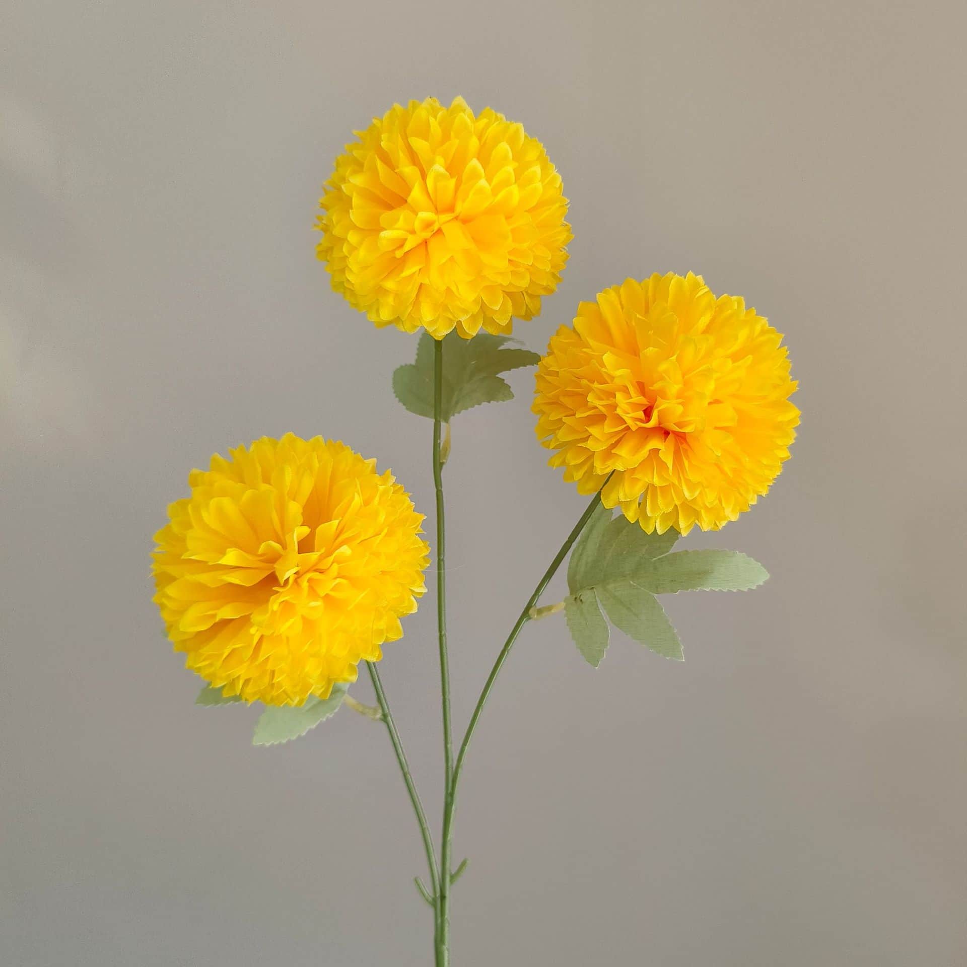 Yellow orange artificial flowers wedding flowers faux yellow flowers 