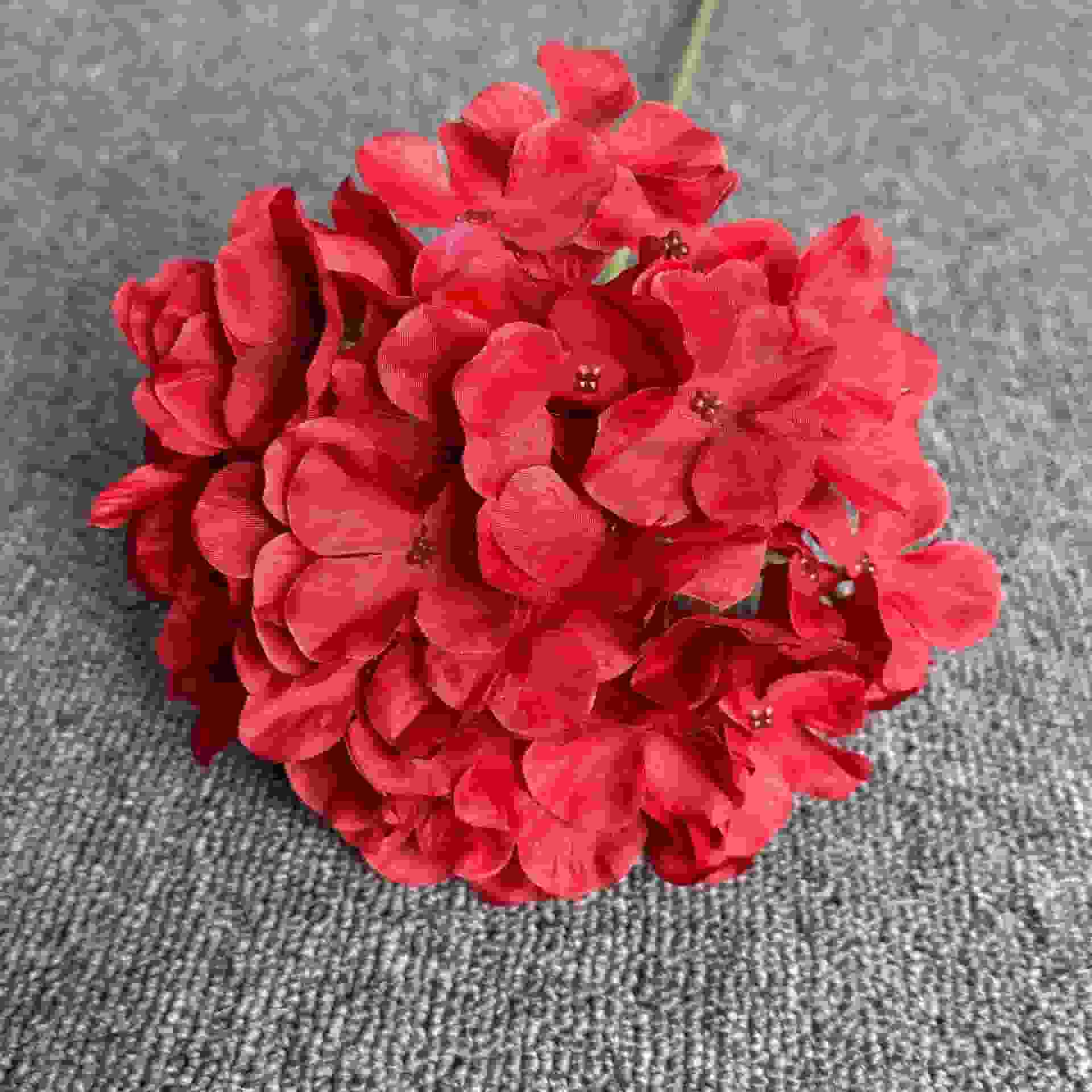 factory wholesale artificial flower single stem hydrangea wedding flower hydrangea