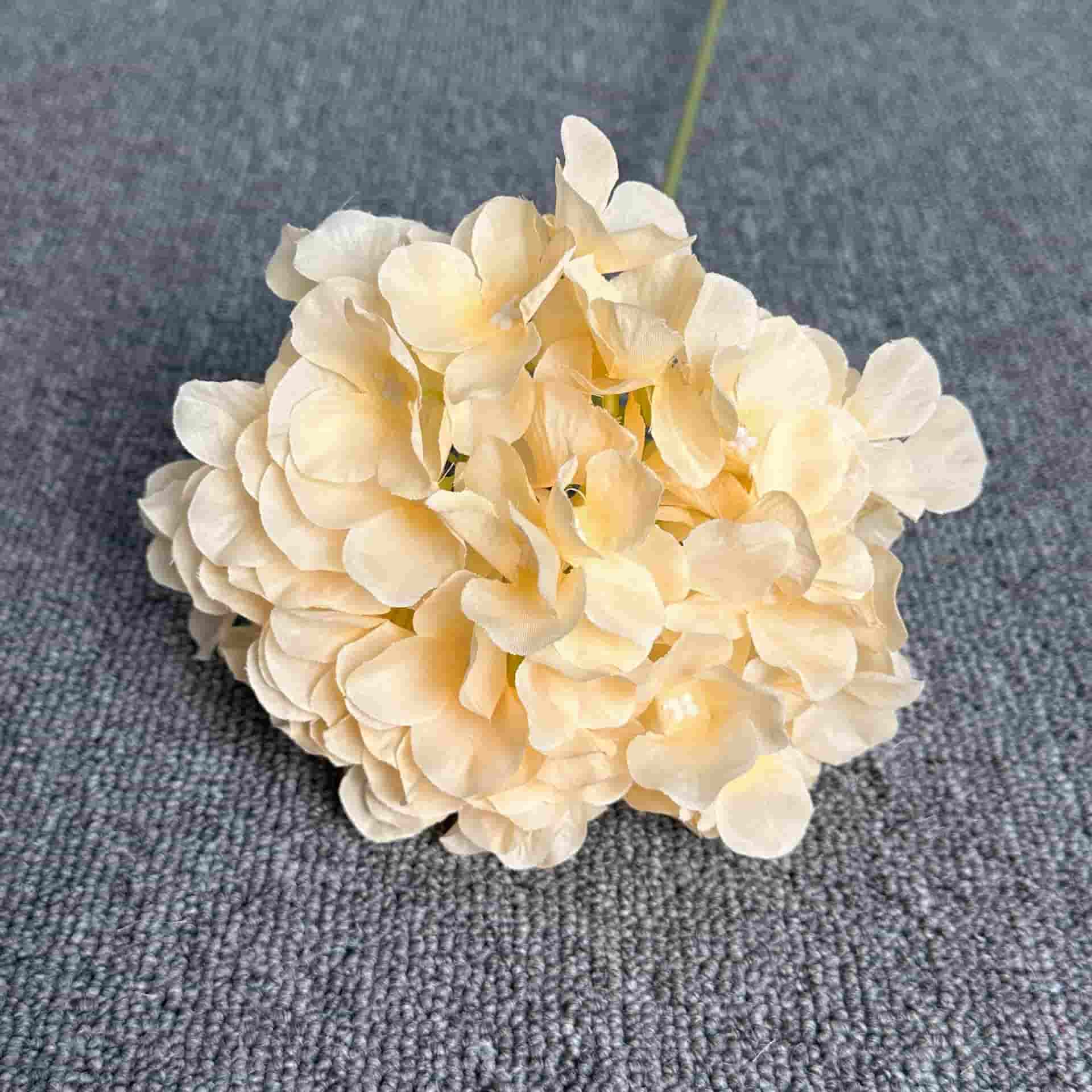 factory wholesale artificial flower single stem hydrangea wedding flower hydrangea