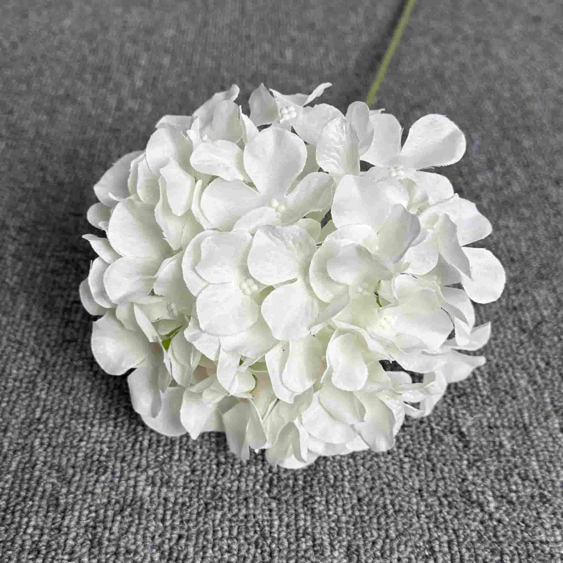 factory wholesale artificial flower single stem hydrangea wedding flower hydrangea